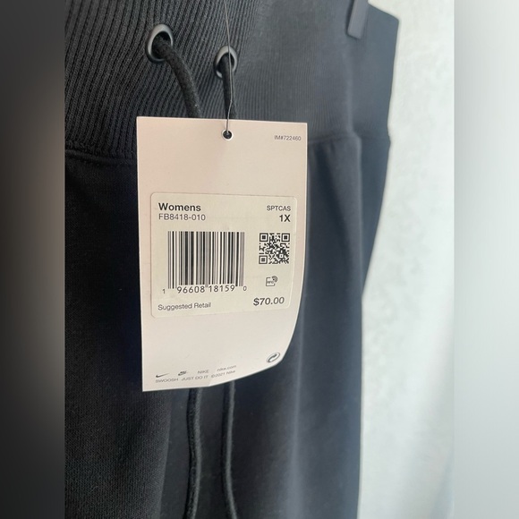XL Black Nike Standard Fit High Rise Crop Length Sweatpants MSRP$70 - Picture 4 of 4